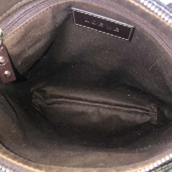 LOEWE Anagram Crossbody Messenger Bag with Matching Pouch On Front EUC Unisex - Picture 13 of 17